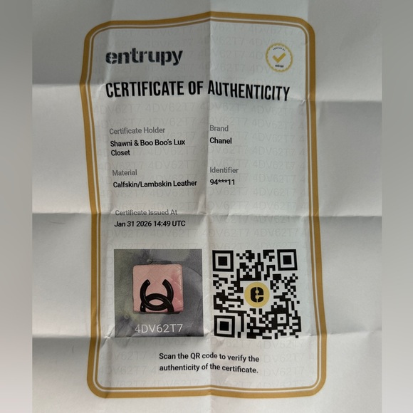 Chanel Pink Cambon Compact Bifold Wallet – Authentic | Full Set & COA - Picture 12 of 12